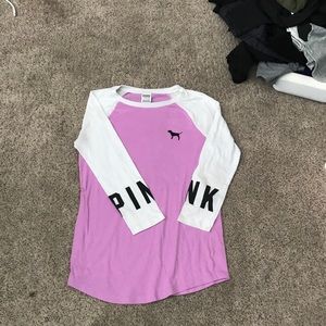 PINK baseball t shirt